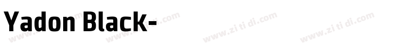 Yadon Black字体转换
